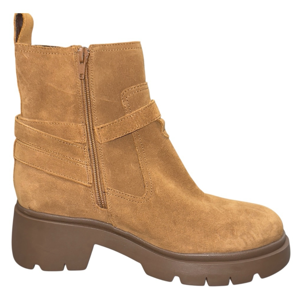 Steve Madden Womens Size 9 Brown Suede Lug Sole Platform Ankle Boots - Picture 7 of 8